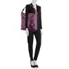 Balenciaga Day handbag in purple leather - Detail D1 thumbnail
