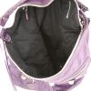 Balenciaga Day handbag in purple leather - Detail D2 thumbnail
