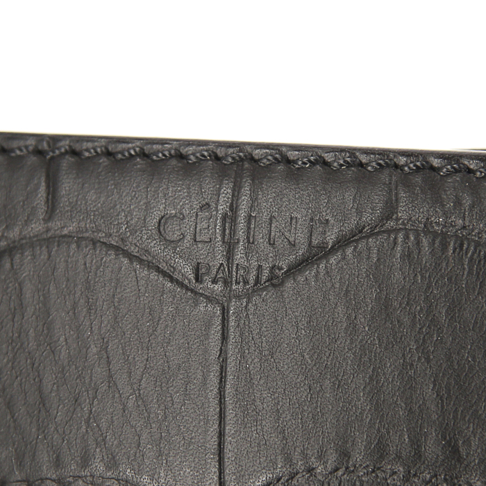 Sac à main Celine Phantom en cuir noir - Detail D3