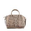 Givenchy Antigona small model handbag in taupe python - 360 thumbnail