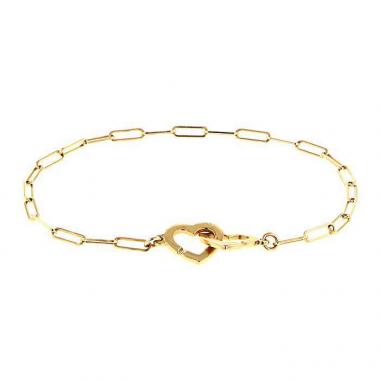 Bracciale apribile Dinh Van Double cœurs R9 in oro rosa