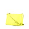 Celine Trio large model shoulder bag in yellow Lime leather - 00pp thumbnail