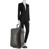 Louis Vuitton Pegase suitcase in black taiga leather - Detail D1 thumbnail