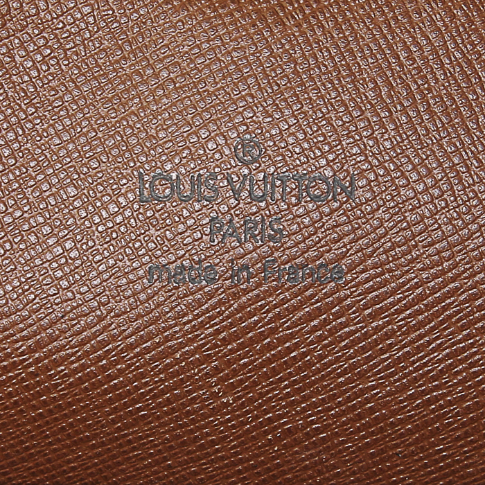 Louis Vuitton Cité handbag in brown monogram canvas and natural leather - Detail D3
