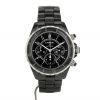 Chanel J12 Chronographe watch in black ceramic and stainless steel Circa  2000 - 360 thumbnail