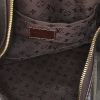 Bolso de mano Louis Vuitton Onatah en cuero mahina marrón y lona marrón - Detail D2 thumbnail