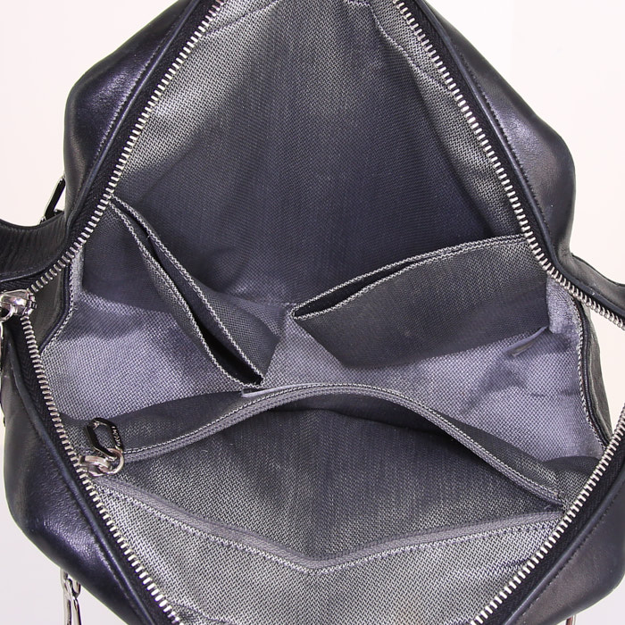 Borsa Dior Gaucho in pelle nera e marrone - Detail D2