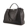 Fendi Peekaboo medium model handbag in black leather - 00pp thumbnail