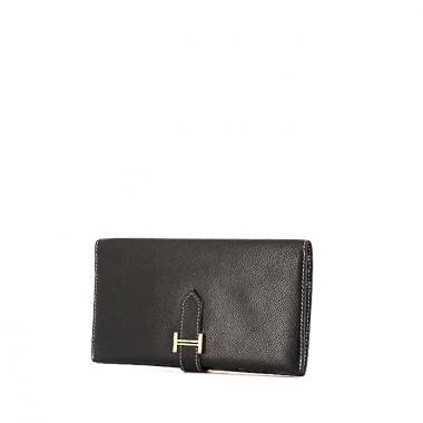 Hermès Fuchsia Lizard Classic Bearn Wallet PHW - Handbag | Pre-owned & Certified | used Second Hand | Unisex