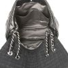 Chanel Portobello shopping bag in black quilted leather and black canvas - Detail D3 thumbnail