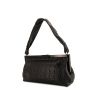 Borsa Chanel Choco bar in pelle nera - 00pp thumbnail