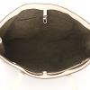 Shopping bag Louis Vuitton Wilshire modello grande in tela monogram marrone e pelle naturale - Detail D2 thumbnail