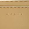 Marni Trunk shoulder bag in beige leather and white piping - Detail D3 thumbnail