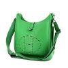 Hermès Evelyne III shoulder bag in green Bamboo togo leather - 00pp thumbnail
