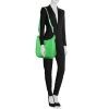 Hermès Evelyne III shoulder bag in green Bamboo togo leather - Detail D1 thumbnail