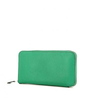 Hermès Azap wallet in green goat