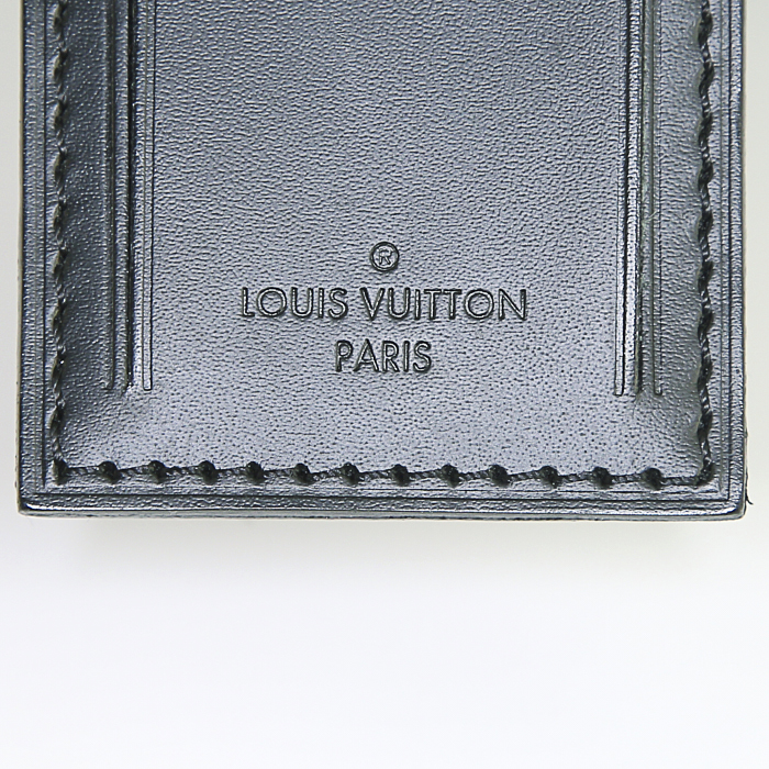 Valigia Louis Vuitton Pilot in pelle taiga nera - Detail D4