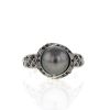 Mauboussin Perle Caviar Mon Amour ring in white gold,  diamonds and diamonds and in cultured pearl - 360 thumbnail