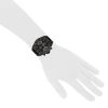 TAG Heuer Grand Carrera Calibre 17 Rs watch in mate black titanium Circa  2010 - Detail D1 thumbnail