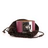 Brazalete Hermès en cuero rosa Tosca y paladio - Detail D2 thumbnail
