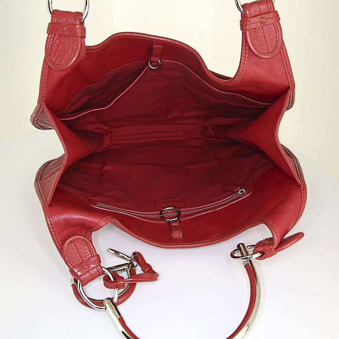 Dior 61 shopping bag in red leather - Detail D2