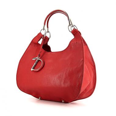 Bolso Cabás Dior 61 en cuero rojo