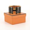 Opening Hermes Clic Clac size XL bracelet in gold plated and enamel - Detail D2 thumbnail