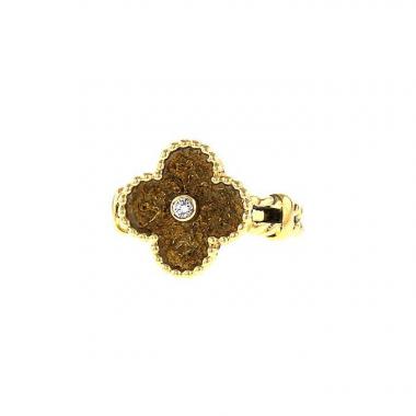 Anello Van Cleef 
Arpels Alhambra Vintage in oro giallo e diamante