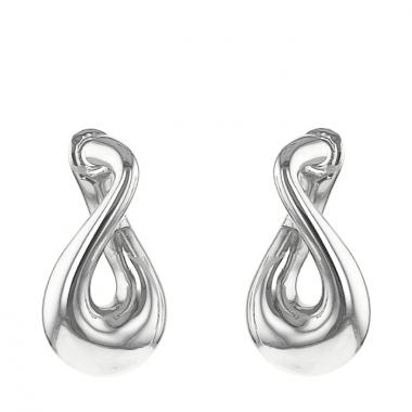 Fred Mouvementée earrings for non pierced ears in white gold