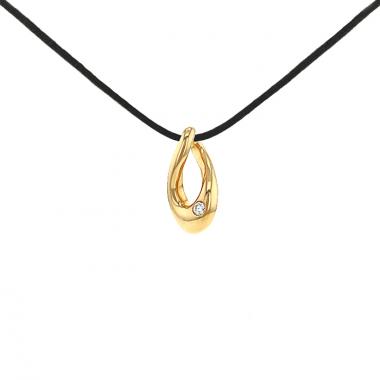 Fred Mouvementée pendant in yellow gold and diamond