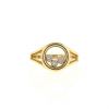 Bague époque années 90 Chopard Happy Diamonds en or jaune et diamants - 360 thumbnail