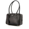 Prada Bauletto small model handbag in black leather saffiano - 00pp thumbnail
