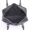 Prada Bauletto small model handbag in black leather saffiano - Detail D2 thumbnail