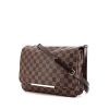 Louis Vuitton shoulder bag in brown damier canvas and brown leather - 00pp thumbnail