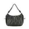 Prada Lux Chain handbag in black grained leather - 360 thumbnail