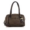 Prada Bowling handbag in brown logo canvas and brown leather - 360 thumbnail
