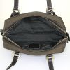 Prada Bowling handbag in brown logo canvas and brown leather - Detail D2 thumbnail