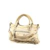 Balenciaga First handbag in beige canvas and leather - 00pp thumbnail