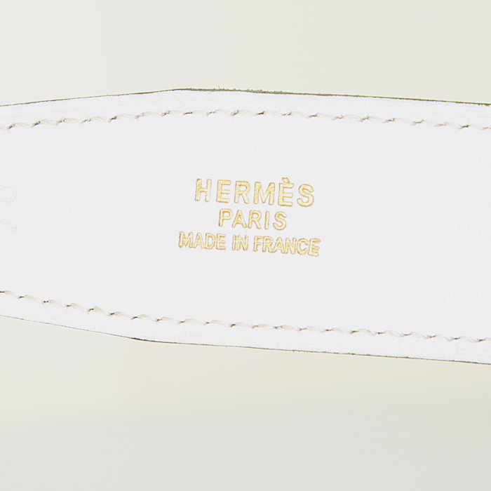 Ceinture Hermès en cuir epsom gold - Detail D1