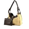 Loewe handbag in beige suede and brown leather - 00pp thumbnail