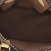 Bolso de mano Louis Vuitton Speedy en lona Monogram marrón y cuero natural - Detail D2 thumbnail