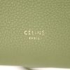 Borsa Celine Tie Bag modello piccolo in pelle martellata verde acqua - Detail D4 thumbnail