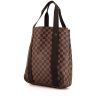 Shopping bag Louis Vuitton Beaubourg in tela a scacchi ebana e tela marrone - 00pp thumbnail