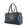 Hermes Victoria handbag in blue togo leather - 00pp thumbnail
