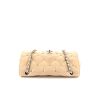 Chanel Timeless handbag in beige quilted leather - 360 Front thumbnail