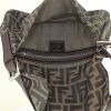 Fendi Baguette handbag in monogram canvas and brown - Detail D2 thumbnail