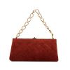 Chanel Vintage handbag in rust-coloured suede - 360 thumbnail