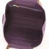 Shopping bag Hermès Cabag in tela viola e pelle naturale - Detail D3 thumbnail