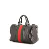 Gucci handbag in green and red bicolor canvas and black leather - 00pp thumbnail