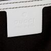 Gucci handbag in grey monogram canvas and white leather - Detail D3 thumbnail